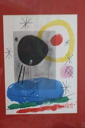 Joan Miro Derriere De Le Miroir 1963 Lithograph 11x15 W Frame 15.5x22