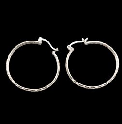 Beautiful Sterling Silver Hoop Earrings