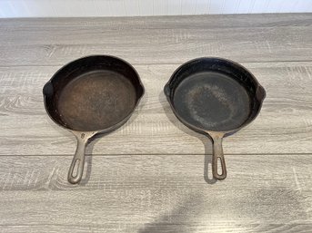 Pair Of Cast Iron Skillets Including Griswold