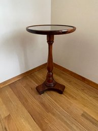 Glass Top Round Planter Stand