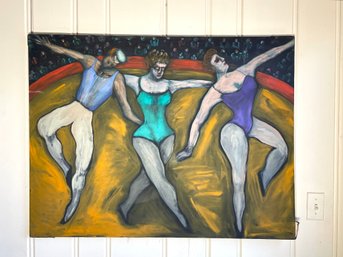 Trio Of Circus Performers, Signed