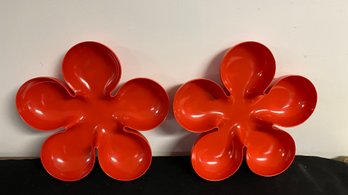 Set Of Two Party Trays 70s Vibe By Pier 1 Import