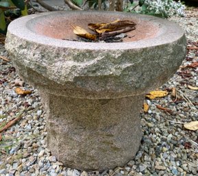 Two Part Granite Birdbath