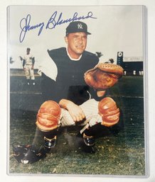 Johnny Blanchard Autographed 8x10 Photograph W/ Certificate Of Authenticity