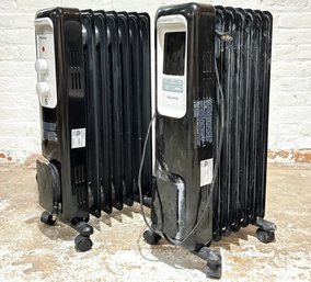 A Set Of Pelonis Electric Oil-filled Radiant Portable Space Heaters