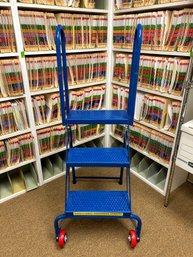 Vestil Folding Step Ladder On Wheels