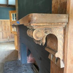 An Antique Oak Mantel - Ball Room