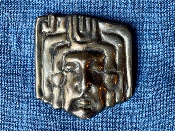 Early 20th Century Mexican Silver Brooch, Signed