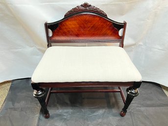 Tudor Style Dressing Table Bench, Fully Restored, Ready For Your Choice Of Fabric For The Seat