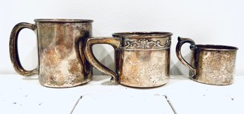 Set 3 Sterling Baby Cups (LOC: F2)