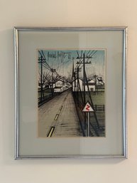 Bernard Buffet (French, 1928-1999), 'La Route' - 1961 Colored Lithograph