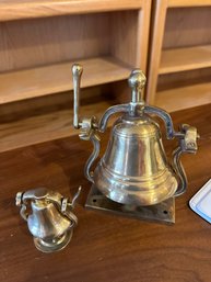 Two Brass Bells  Good Condition