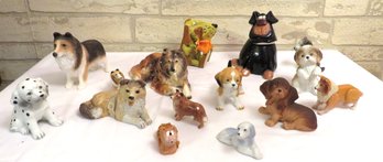 Assorted Ceramic Dogs Douglas Lefton