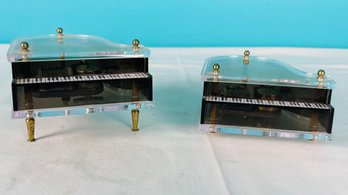 Pair Of Schmid Grand Piano Music Boxes