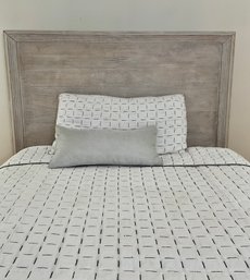 POTTERY BARN Queen Size Bed With Modern Distressed Look