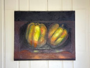 Pair Of Autumnal Squash, Signed