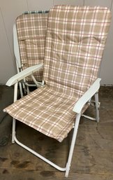 Four Fabric Collapsable Chairs