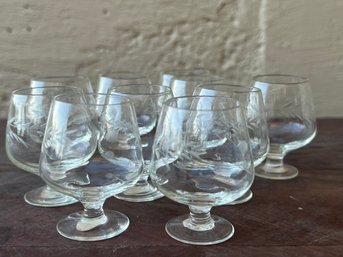 Mid Century MINI Snifter Shot Glasses - Made In Japan