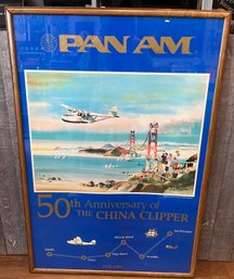 Pan Am 50th Anniversary Of The China Clipper Framed Print