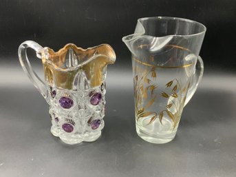 Pair Of Mid-century Pitchers