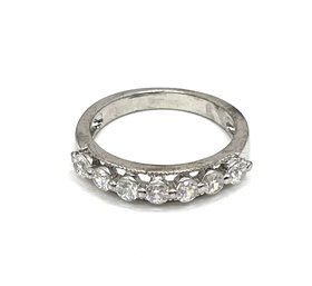 Lovely Clear Stones Ring Band, Size 7.75