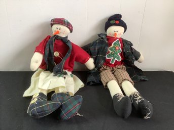 Vintage Snow People Christmas Lot #25