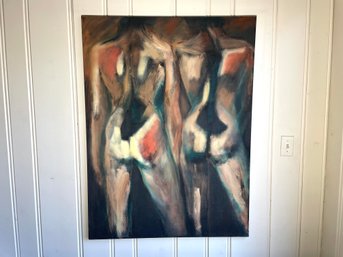 Pair Of Nudes From The Back, Signed