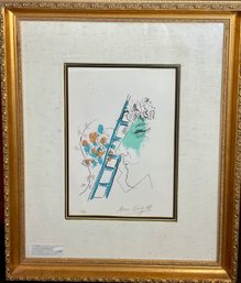 MARC CHAGALL 'The Ladder' Lithograph