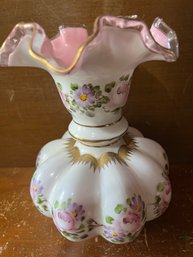 Charleton Fenton Handpainted Peach Vase