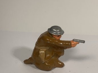 Lead, Iron Or Plastic Vintage Soldier Or Model