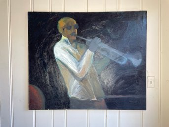 Trumpet Player With Sunglasses, Signed