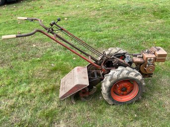 Antique Simplicity 2 Wheel Tractor With Half Sized Rototiller