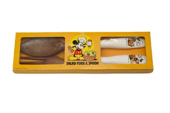 Mickey Salad Fork And Spoon Set