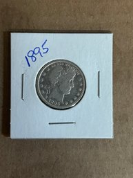 Beautiful 1895 Barber Quarter, Silver Coin