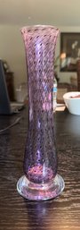 Beautiful Textured Purple Vase With Nice Design.