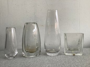Mixed Glass Vase Lot