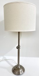 Intertek Metal Adjustable Height Table Lamp With Canvas Shade, Purchased At ABC Carpet & Home