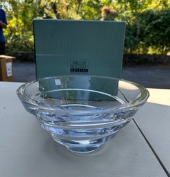 Brand New Miller Rogaska Crystal -signed - A Reed & Barton Company Slovenia Bowl - In Original Box       GAR