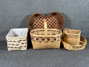 A Grouping Of Natural Woven Baskets #6