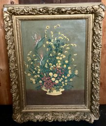 Antique Oil On Canvas SIGNED R. B.