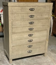 Nice Modern Chest Of Drawers With Lift Up Top ~ Jewelry Box & Mirror ~ 3 Double Drawer  (A)