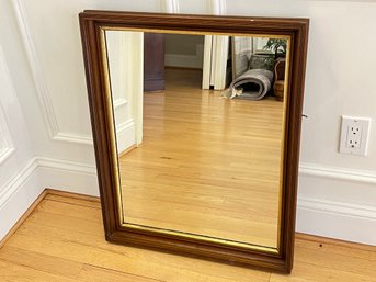 Antique Walnut Frame With Gold Leaf Mirror