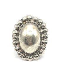 Vintage Sterling Silver Large Ornate Ring, Size 5.5