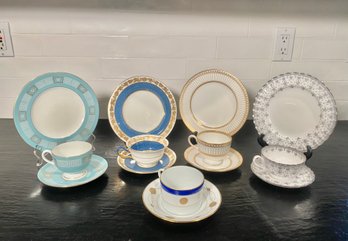 Wedgwood, Spode And Limoges Dessert Service For Four