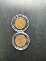 2 Wheat Pennies 1942, 1942-D