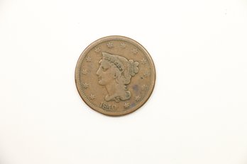 1840 Large Cent Penny Coin