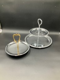 Pair Of Canape Serving Trays