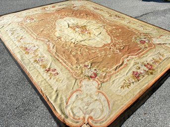 A Large, Antique French Aubusson Rug