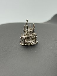 Signed Disney - Sterling Silver The Magic Kingdom Palace Charm/ Pendant