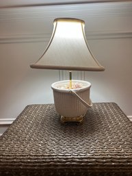 Nantucket Basket Lamp With Shells